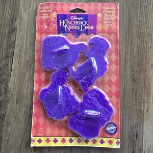Set of 4 Vintage 90s Wilton Disney's Hunchback of Notre Dame Cookie Cutters NWT